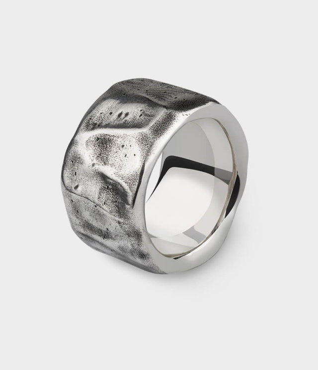 Beaten Extra Wide Ring by Stephen Einhorn